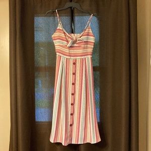 NWT Junior's Teeze Me Button-Down Striped Dress Size 5/6